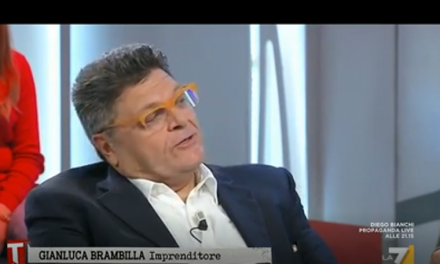Gianluca Brambilla a Tagadà (La7) – Puntata del 2 novembre 2018
